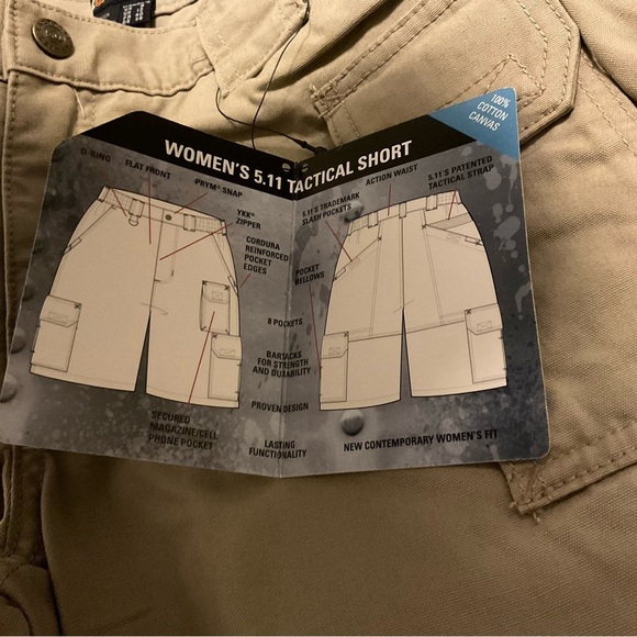 5.11 Tactical - Women's Taclite Shorts
 size 8 - Picture 13 of 15